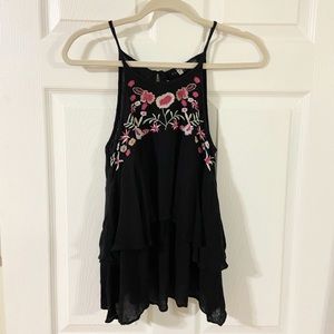 Floral embroidered blouse